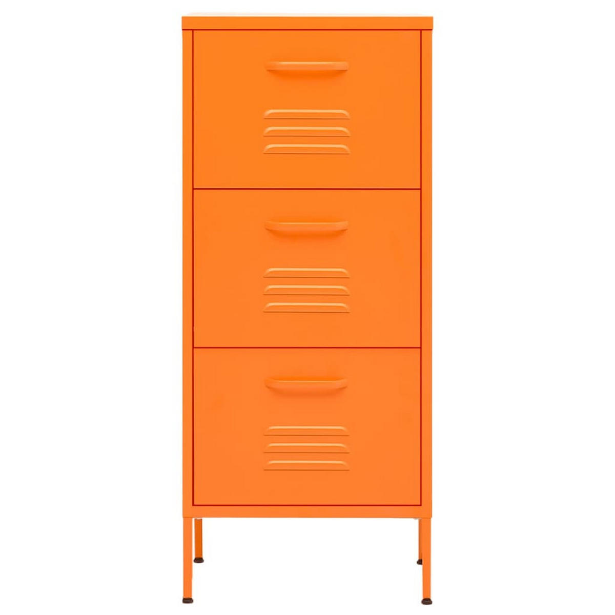 LAGERSCHRANK Orange 42,5/35/101,5 Cm Stahl - Orange, Metall (42.5/101.5/35cm) - vidaXL