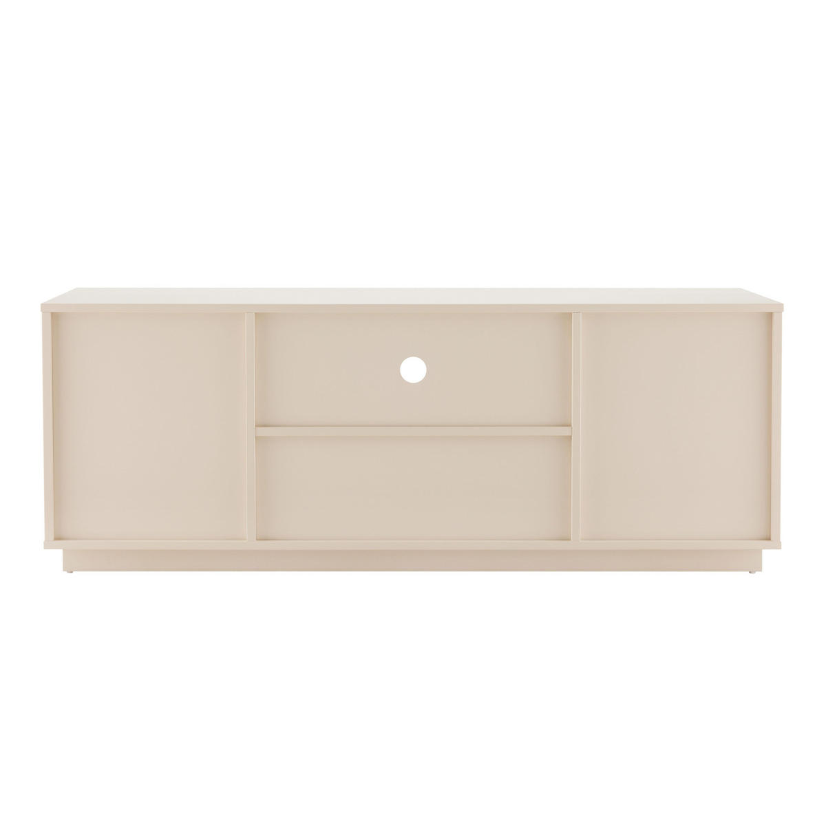 TV-SCHRANK 140 cm, Ekru - Weiß, Holz (40/52/140cm) - Oviala
