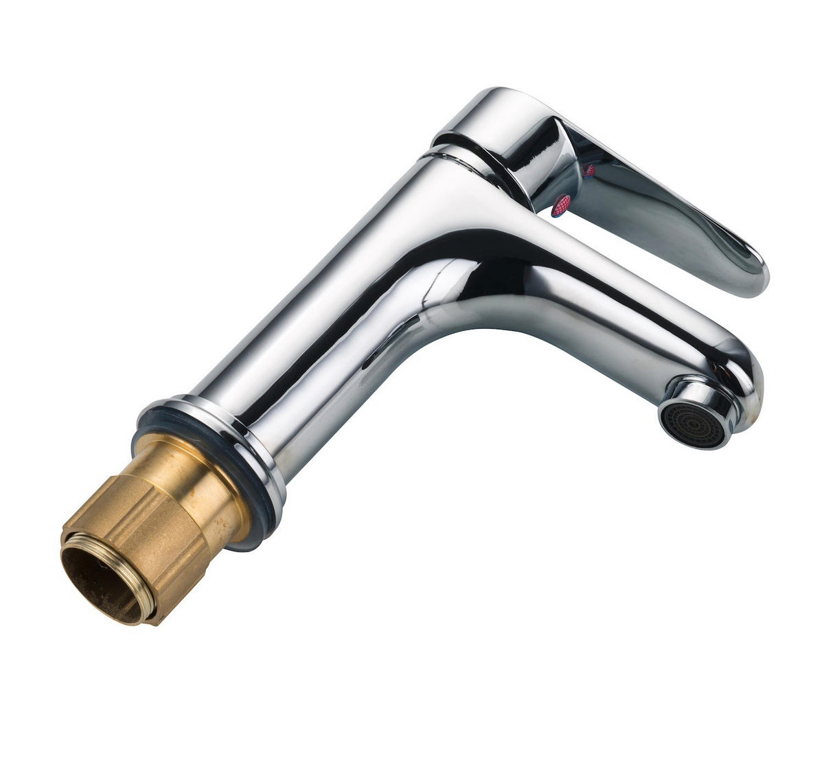 WASCHTISCHARMATUR Nagano Chrom - Chromfarben, Metall (5/20/5cm) - Badplaats