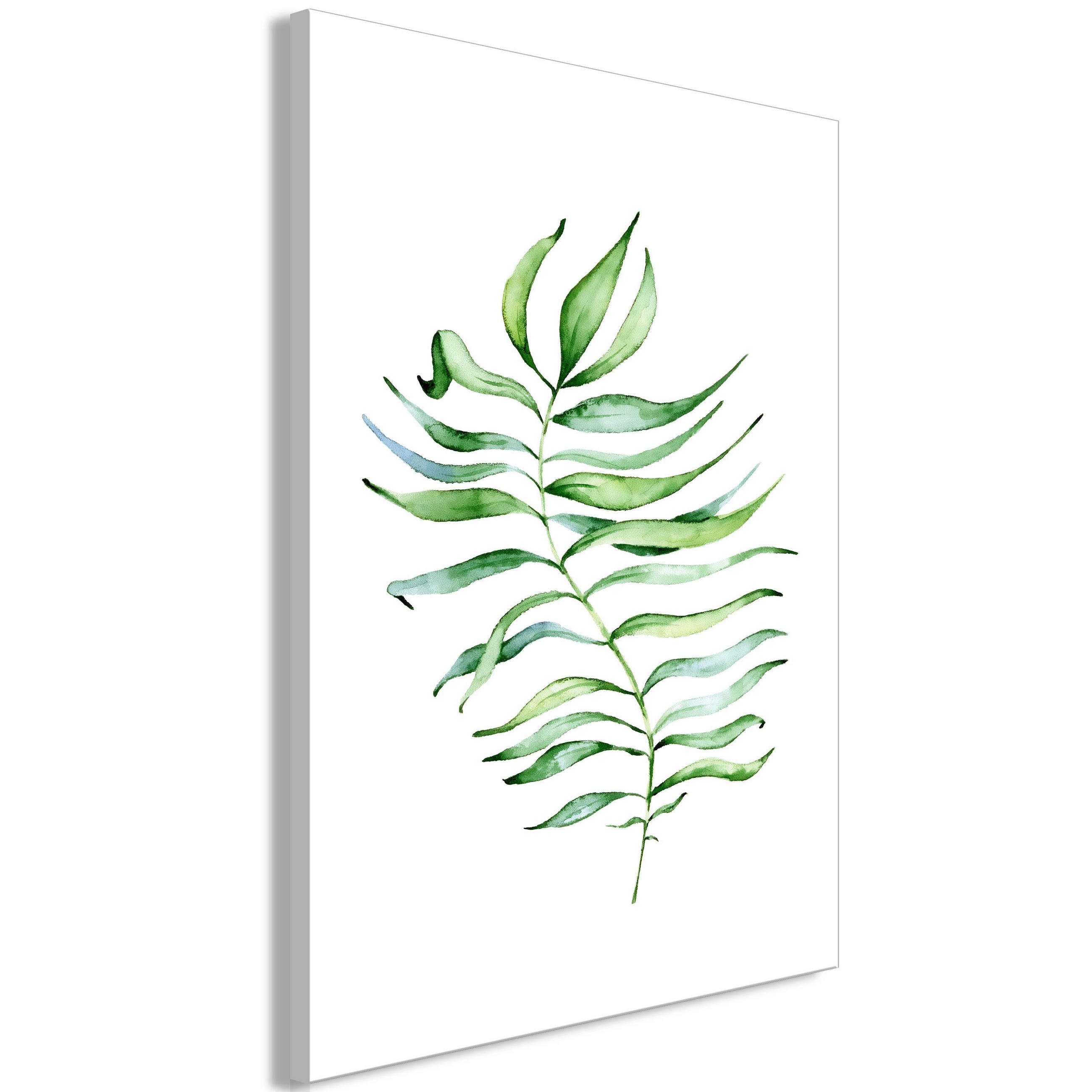 KUNSTDRUCK Grün 60/90 cm - Weiß/Grün, Textil (60/90cm) - KUNSTLOFT