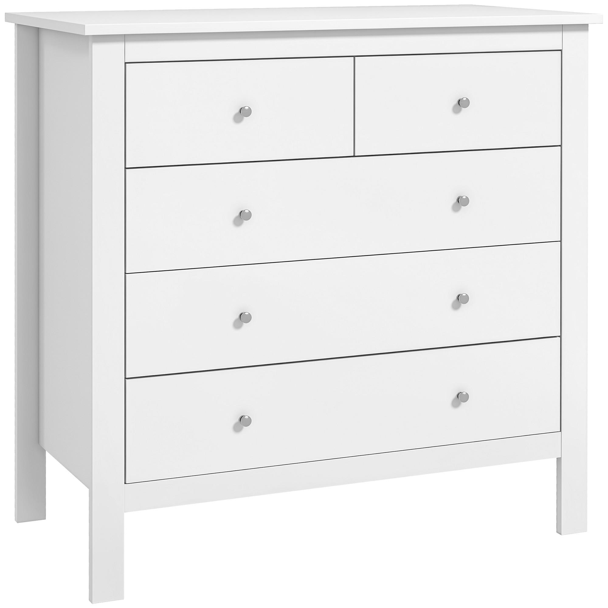 KOMMODE Weiß 79/39,5/80,5 cm - Weiß, Holzwerkstoff (79/80.5/39.5cm) - PANGIVO