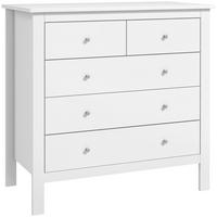 KOMMODE Weiß 79/39,5/80,5 cm - Weiß, Holzwerkstoff (79/80.5/39.5cm) - PANGIVO