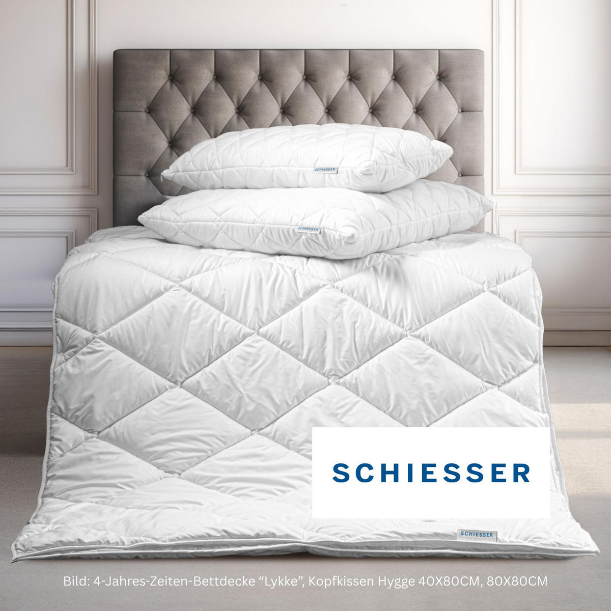 GANZJAHRESBETTDECKE Hygge - 155 x 220 cm - Weiß - Weiß, Textil (155/220cm) - SCHIESSER