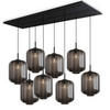 HÄNGELEUCHTE Velo 8-flammig Rauch Ø 25cm - Anthrazit/Schwarz, Glas (25/25/27cm) - s.luce