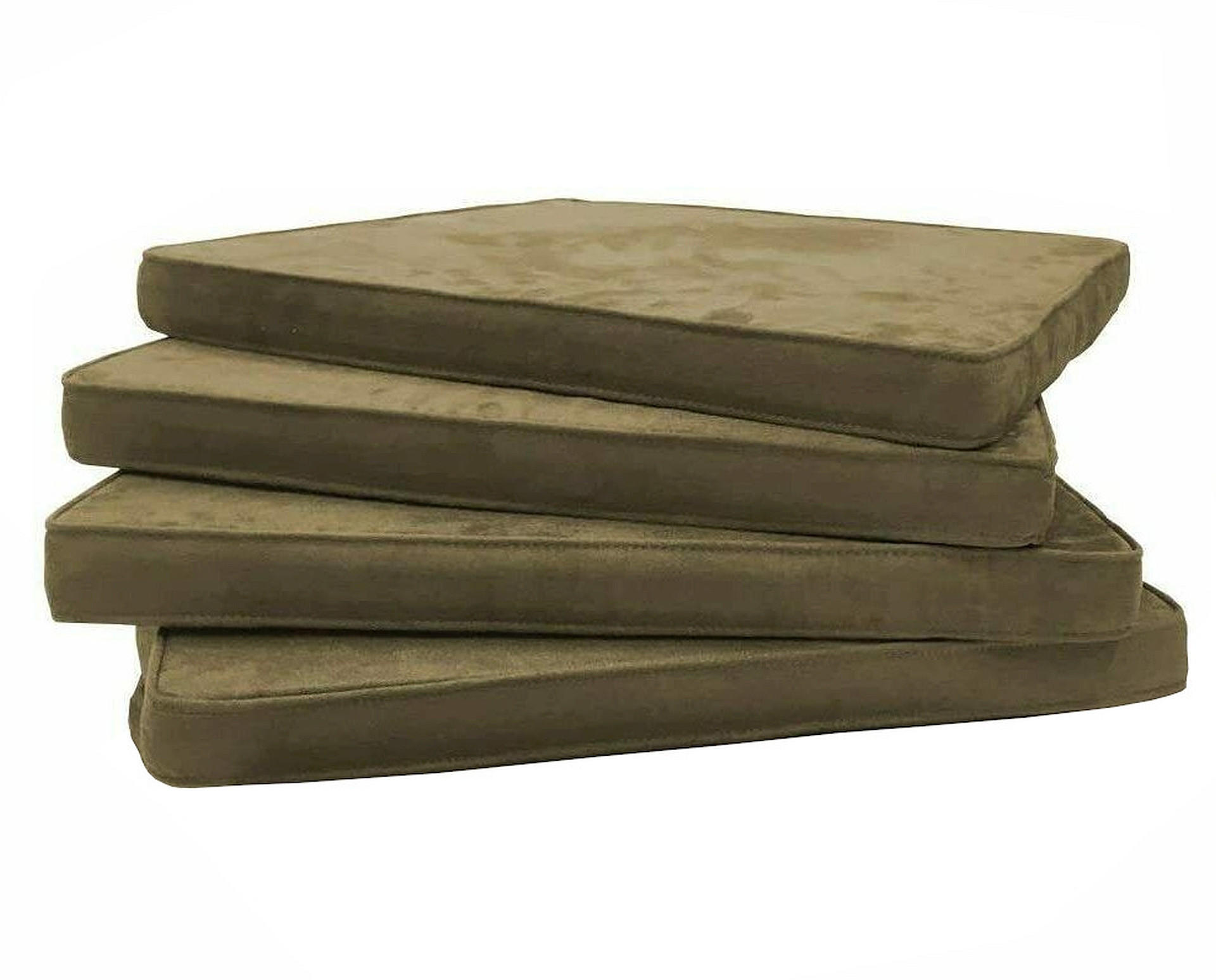 SITZKISSEN Larissa MFhb 4 Set - Hellbraun, Textil (42/46/4cm) - Sedex