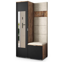 GARDEROBENSCHRANK VIRA 95/181/51 cm Modern Eichefarben - Ecru/Eichefarben, Holzwerkstoff (95/181/51cm) - MASSENO