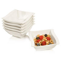 MÜSLISCHALEN SET PARIS 6 teilig aus Porzellan - Weiß, Keramik (14cm) - Sänger
