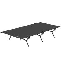 FELDBETT faltbar Campingbett Schwarz 200 x 100 x 36 cm - Schwarz, Metall (100/36/200cm) - ComfortXL