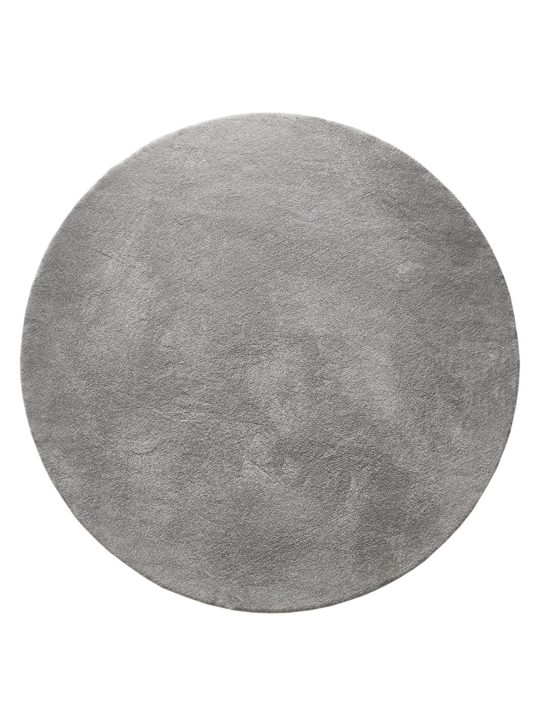 PRALNA kosmata preproga Melvin svetlo siva ø 250 cm okrogla - svetlo siva, umetna masa (250/250cm) - benuta Nest