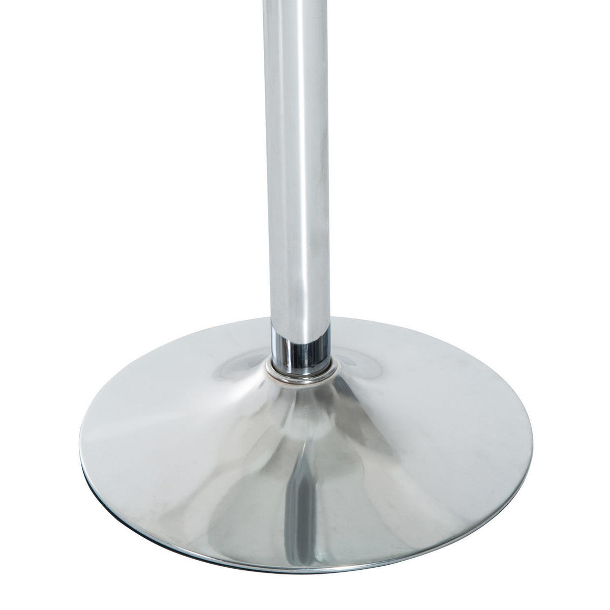 ESSTISCH, Runder Küchentisch mit Tischplatte aus Glas, Ø70 x 74,5 cm - Silberfarben, Metall (70/70/74.5cm) - HOMCOM
