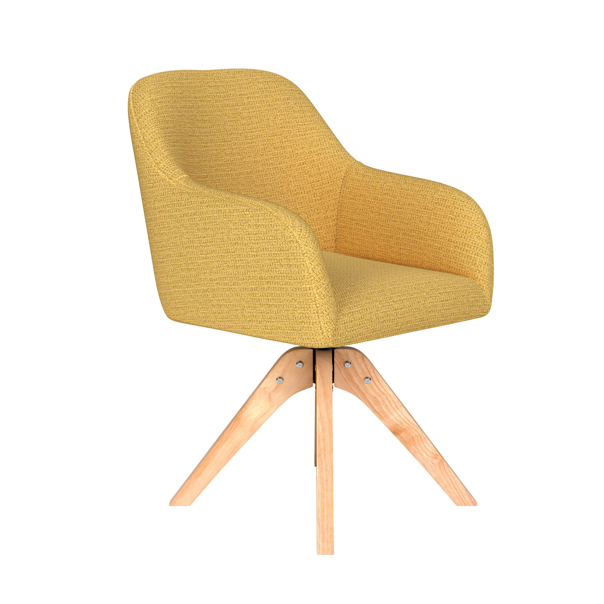 ESSZIMMERSTUHL Otis - Gelb - 62/59/84 cm - Gelb, Textil (59/84/62cm)