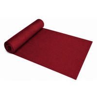 TISCHLÄUFER 40/100 cm Bordeaux Leinenoptik - Bordeaux, Textil (40/100cm) - TiborTex