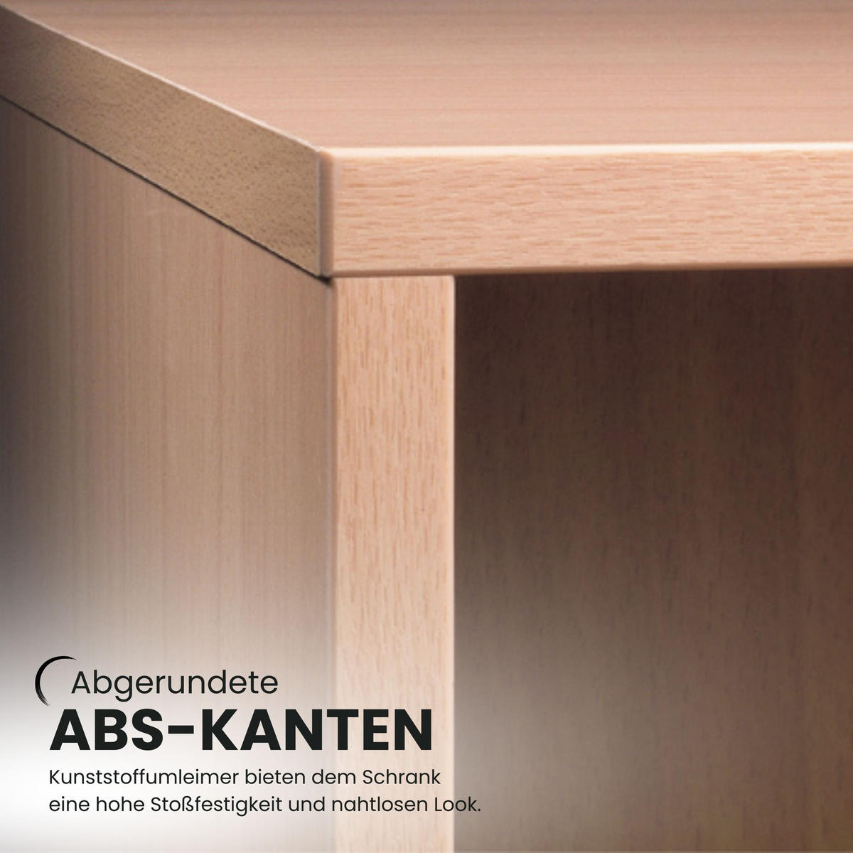 REGALSCHRANK - 5 Ordnerhöhen 35/80/188 cm in Graphitfarben/Silberfarben - Silberfarben/Graphitfarben, Holzwerkstoff (80/188/35cm) - bümö