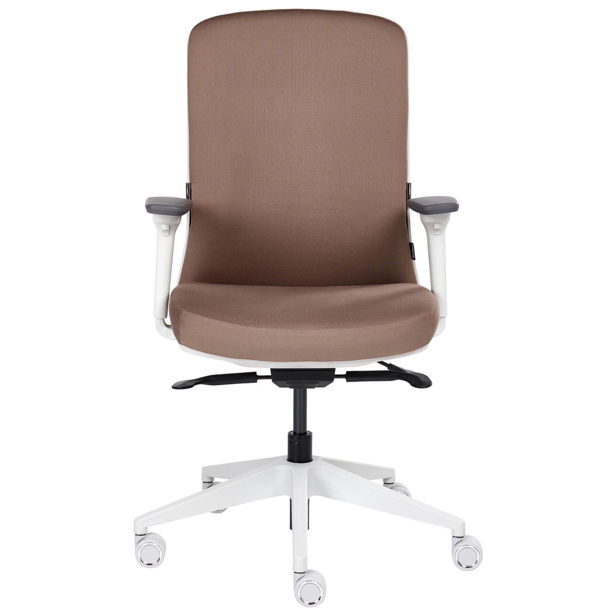 KANCELÁŘSKÁ ŽIDLE Látka Hnědá Kamilon - černá/hnědá, textil (60/98/65cm) - Beliani