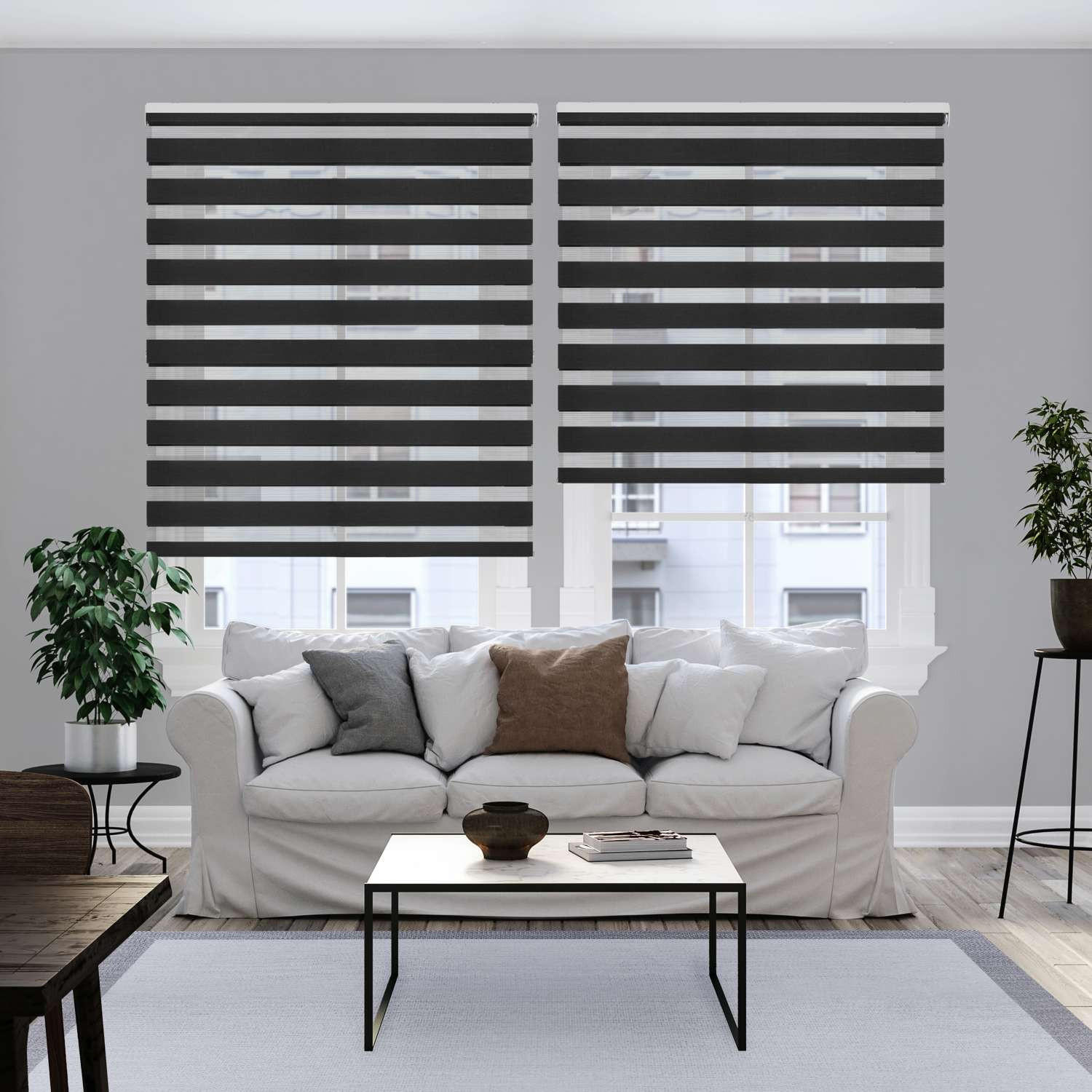 DOPPELROLLO Grau 140x180 cm - Grau, Kunststoff (140/180cm) - STORESDECO