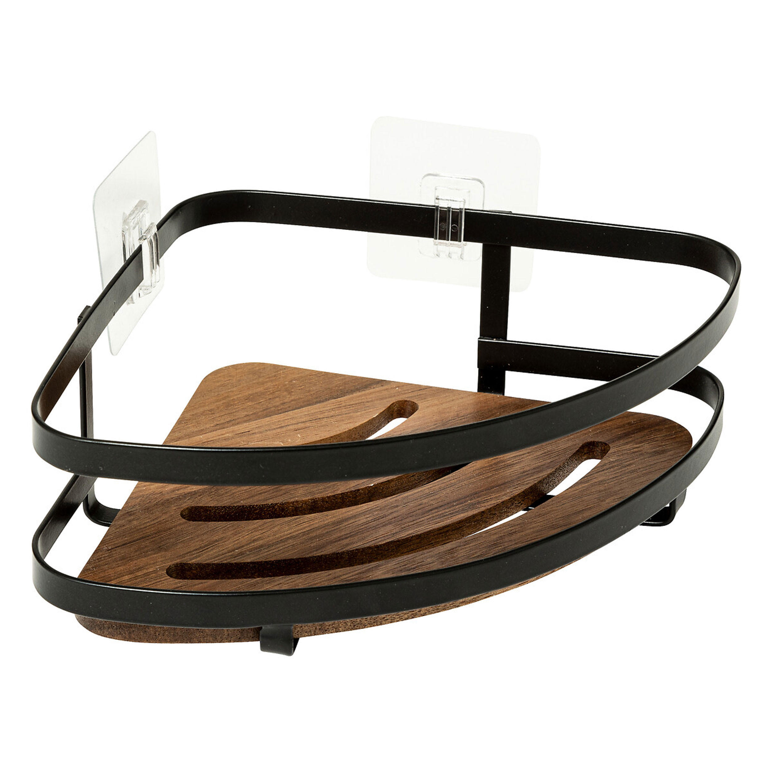 WINKELREGAL Blackacia, Akazienholz / Stahl, 25 x 19.5 cm - Braun, Holz (19.5/7/25cm) - 5five Simply Smart