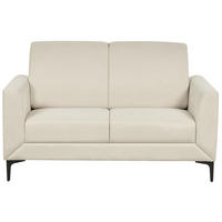2-SITZER-SOFA beige Fenes - Beige/Schwarz, Textil (142/90/75cm) - Beliani