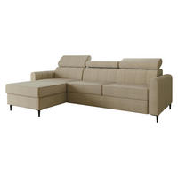 ECKSOFA Toronto III - Hellbraun/Schwarz, Holz/Kunststoff (250/169cm) - MIRJAN24