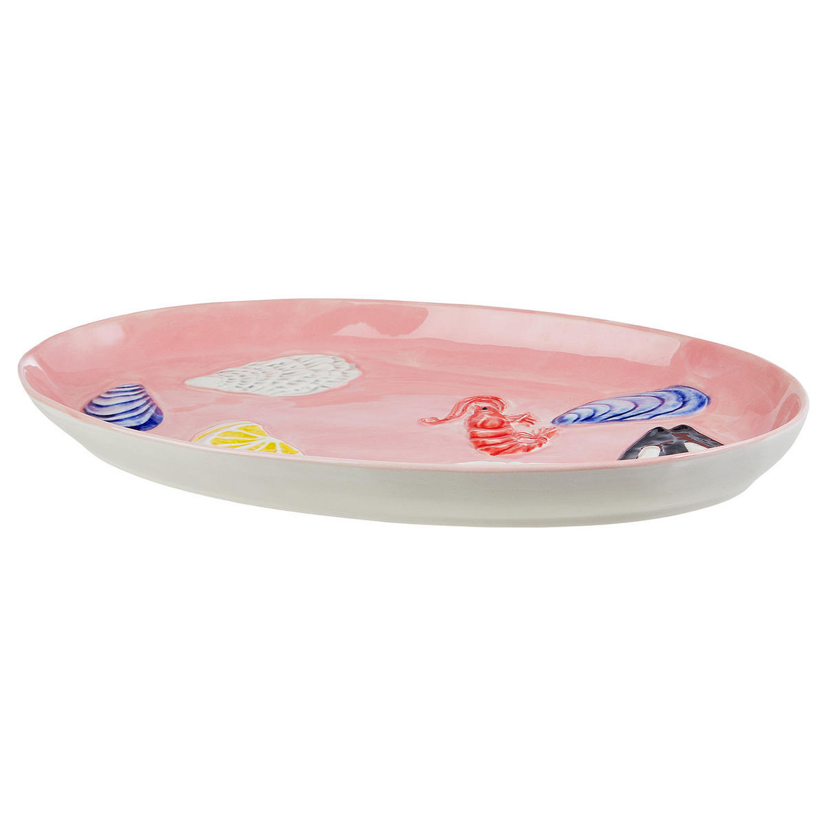 SERVIERPLATTE Coral Coast - Multicolor, Keramik (16/3/31cm) - Butlers