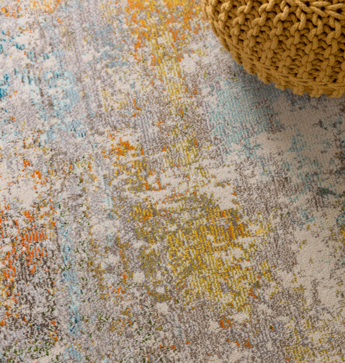 TEPPICH modern Flachgewebe VESPER Gelb 120 x 170 cm - Gelb, Textil (120/170cm) - Novatrend