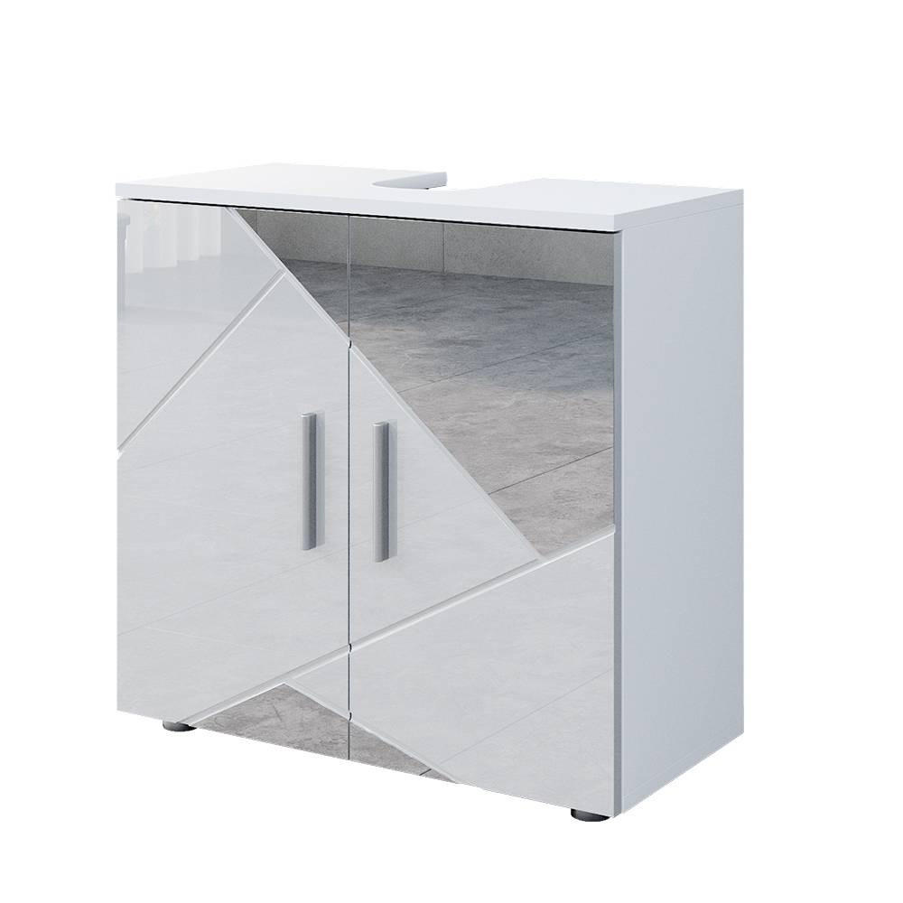 Weiß Hochglanz, Holzwerkstoff (60/59/30cm) - Vicco