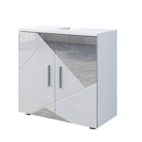 Weiß Hochglanz, Holzwerkstoff (60/59/30cm) - Vicco