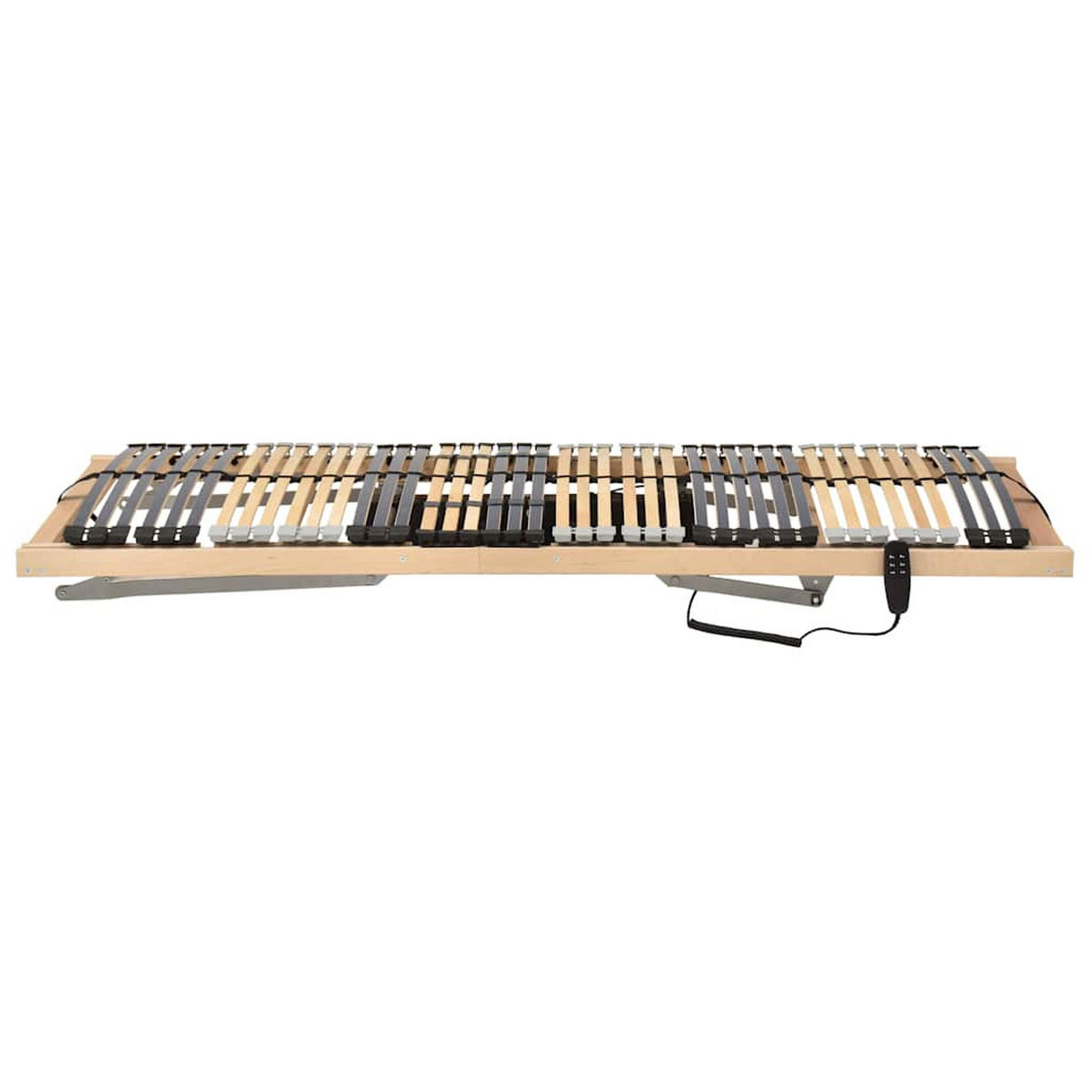 LATTENROST Elektrisch Mit 42 Latten 7 Zonen 90/200 Cm - Braun, Holz (90/200cm) - vidaXL