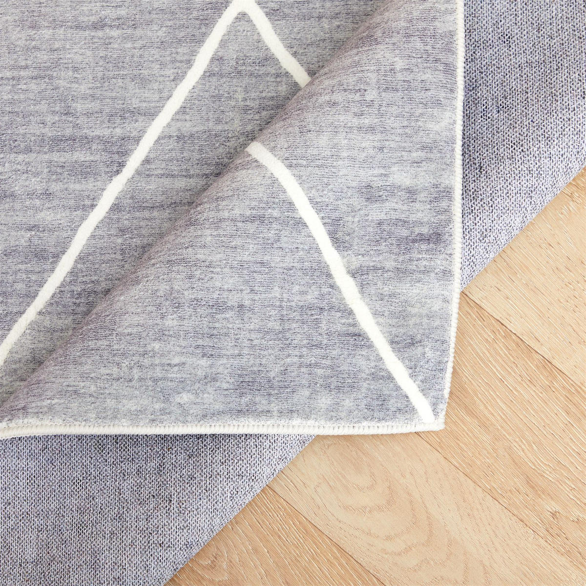 TEPPICH RHOMB - Grau, Textil (160/230cm) - IDIMEX