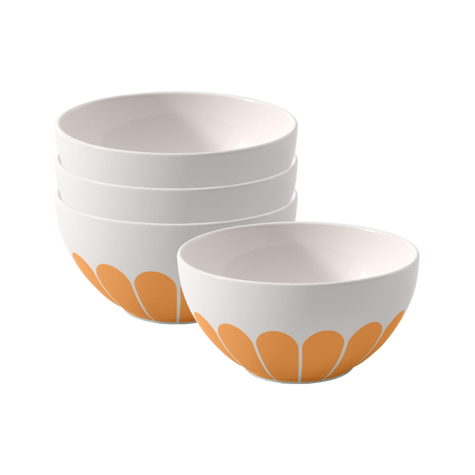 MÜSLISCHALEN Fleur Couleur Soleil ø 14,1 cm 4er Set - Gelb, Keramik (14.1cm) - Villeroy & Boch