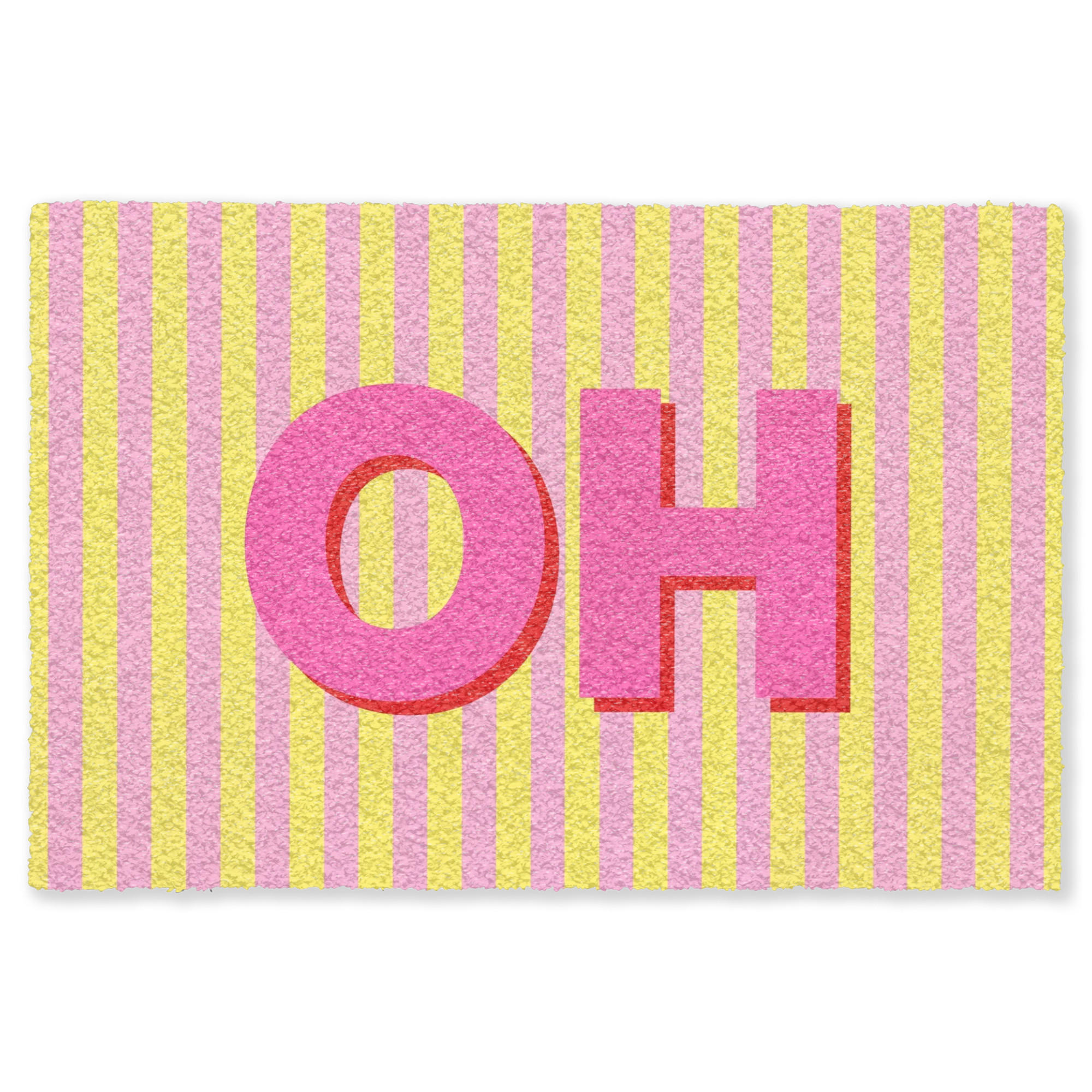 TEPPICH - Text - Streifen - Rosa - 180x120 cm - Pink, Kunststoff/Textil (180/0.4cm) - OnlyWow