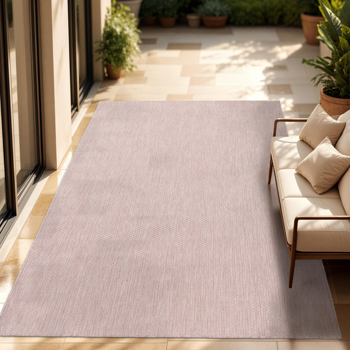 OUTDOORTEPPICH 200/280 cm Venedig 165 - Pink, Textil (200/280cm) - Paco Home