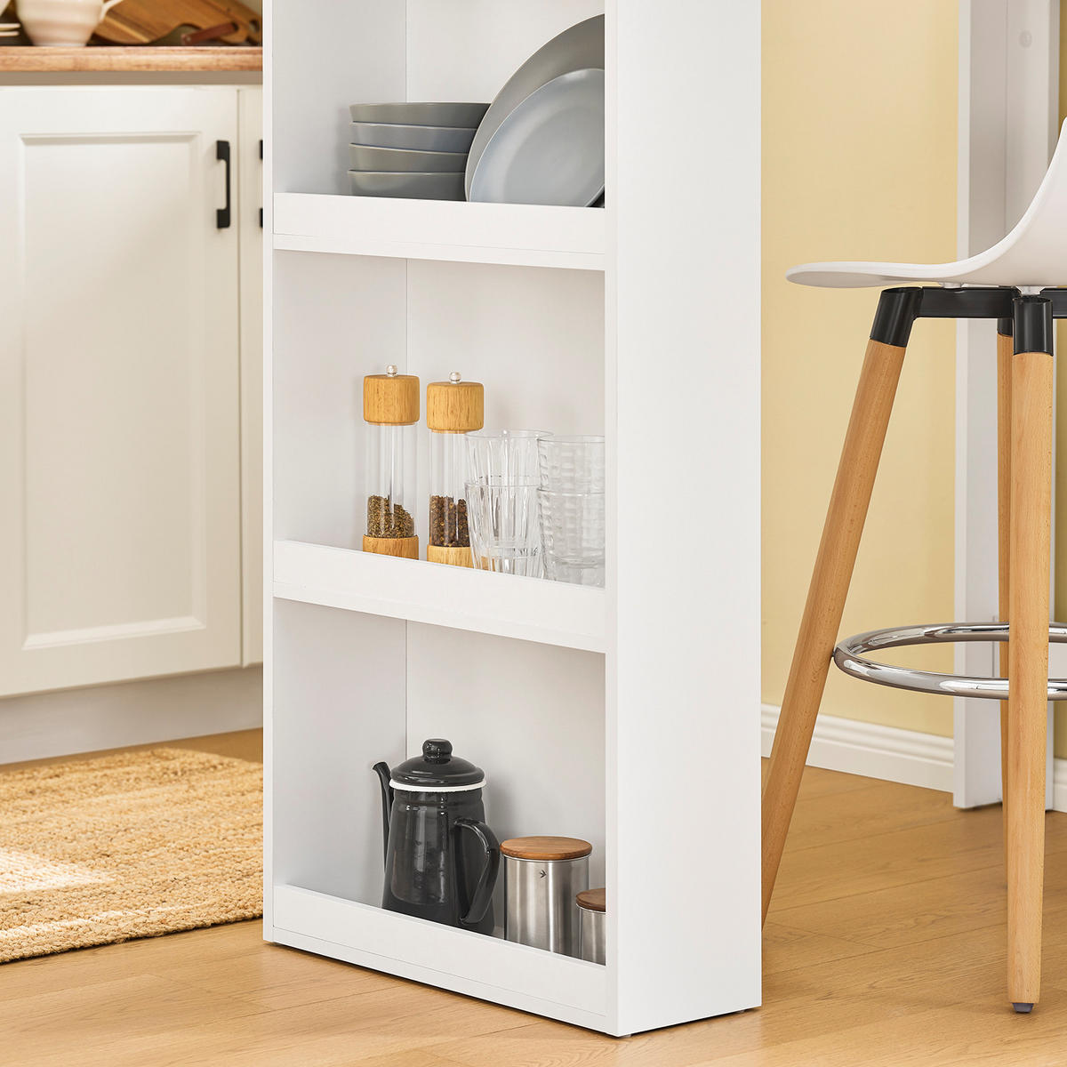 BARTISCH Weiß - Weiß, Holzwerkstoff (57/112/106cm) - SoBuy