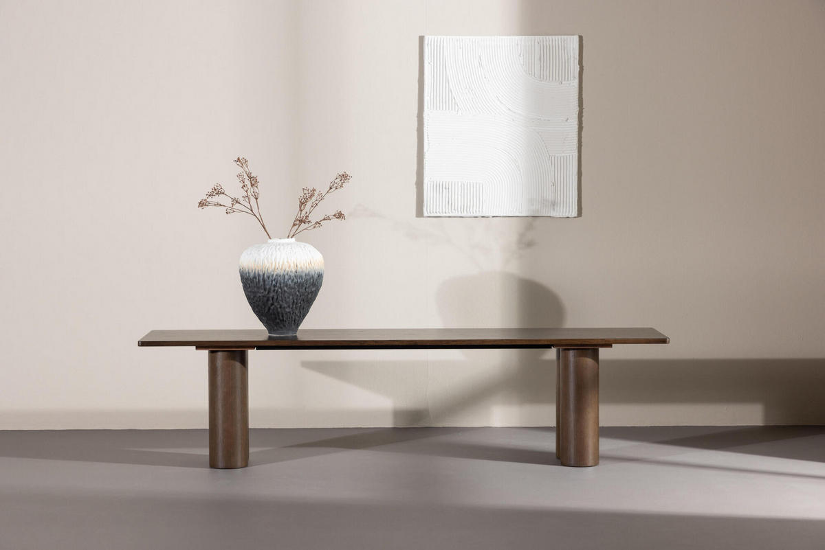 BANK OLIVIA Braun 180x40x45 cm - Braun, Holzwerkstoff (180/45/40cm) - FURNLUX