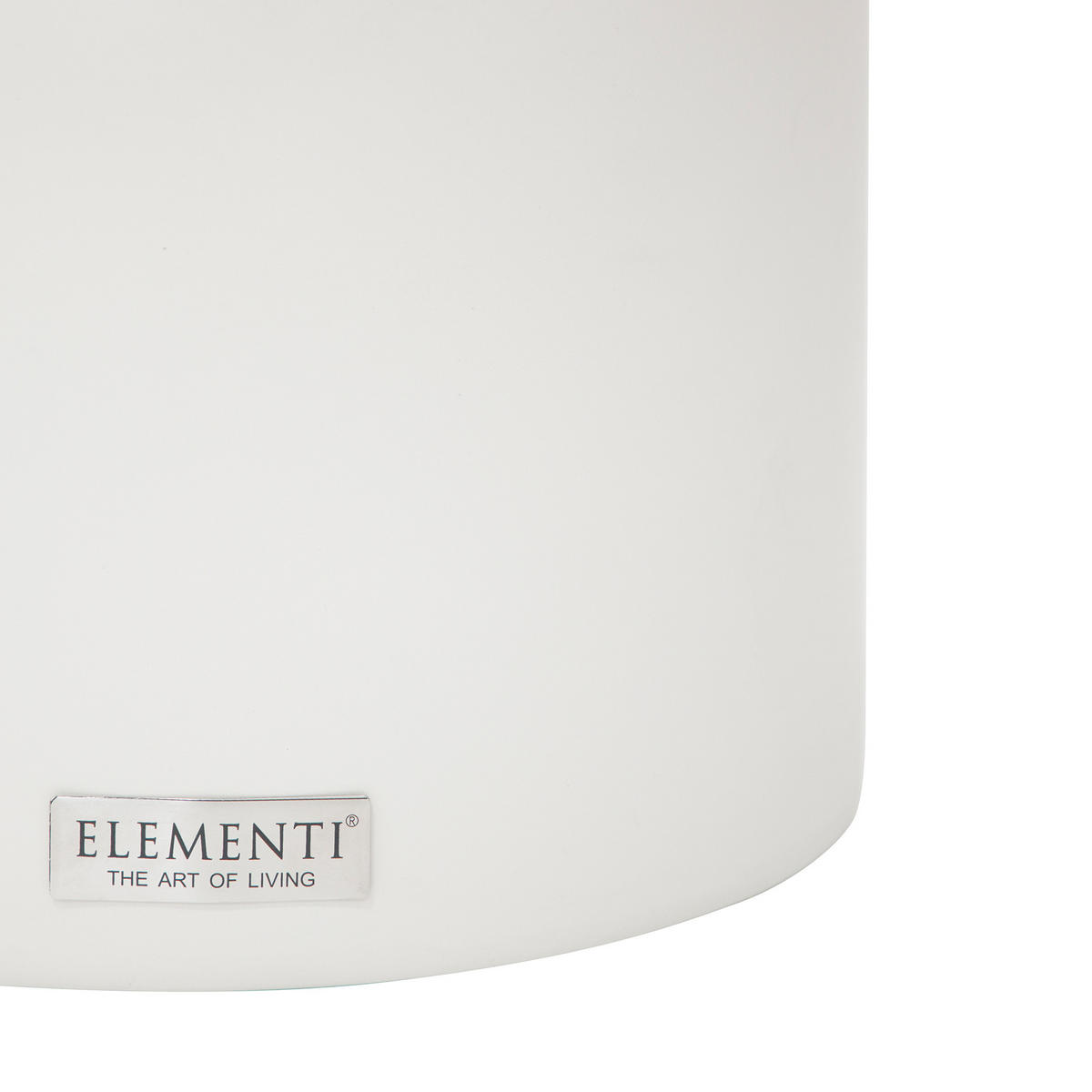 BEISTELLTISCH CHRONOS Klein aus Zement 35 x 35 x 46 cm - Creme, Naturmaterialien (35/35/47cm) - Elementi