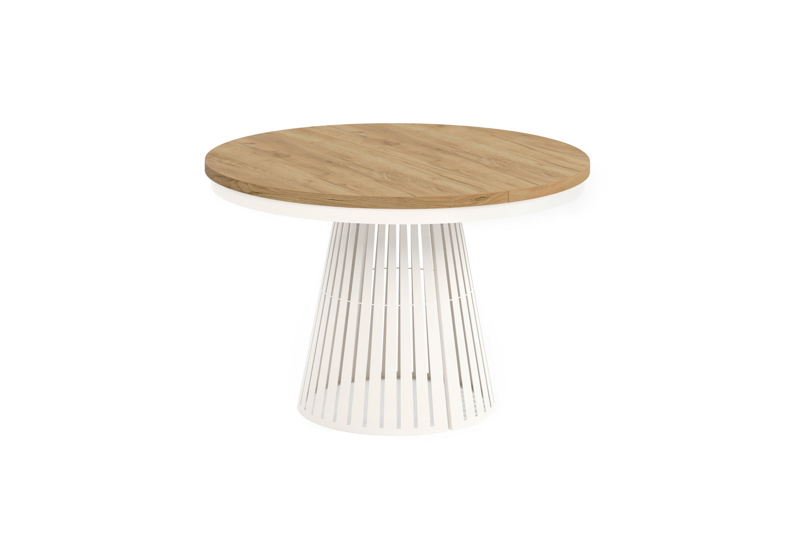 ESSTISCH Cone Bis - Honigeiche/Kaschmir, Holzwerkstoff/Metall (120/120/76cm) - Meblini