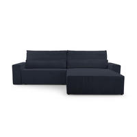 ECKSOFA - Denver L - Schwarz - Schwarz, Holz (290/200cm) - Möblo