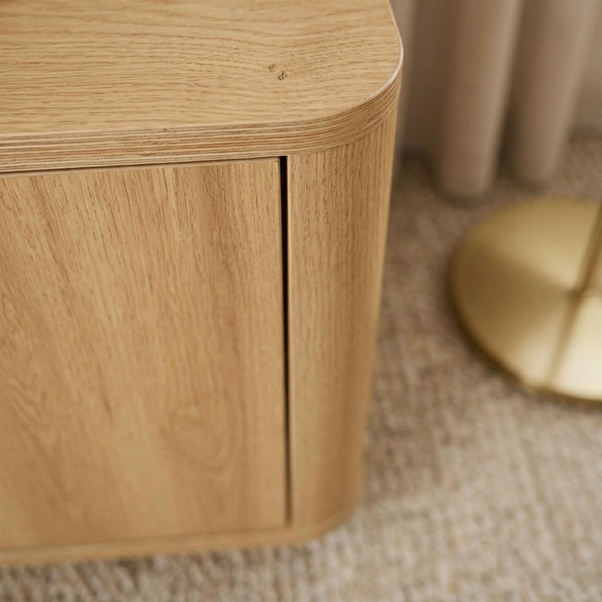 TV-MÖBEL, helle Holzoptik - Beige, Holz (150/40/40cm) - Oviala