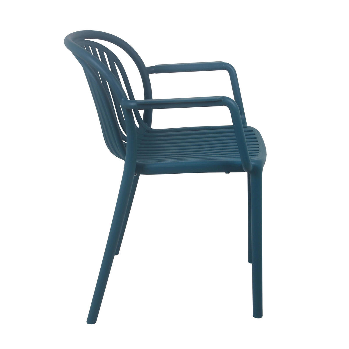 GARTENSTUHL, Blau - Blau, Kunststoff (57/58cm) - Oviala
