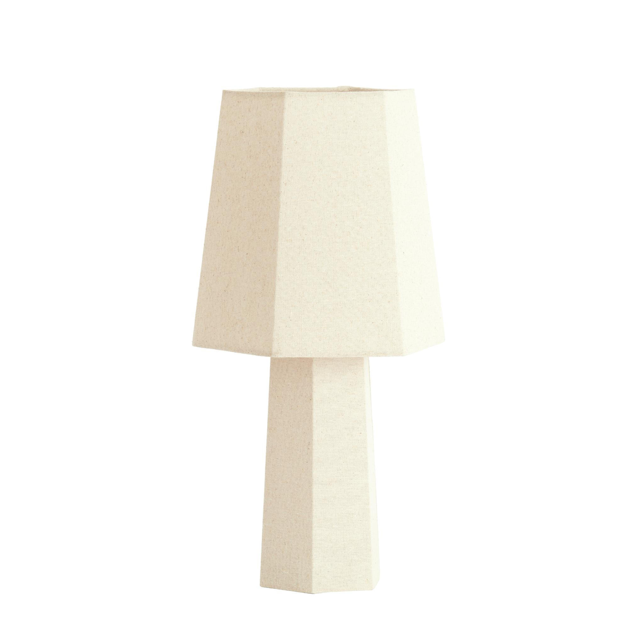 TISCHLAMPE Musabo Braun 25/25/49 cm - Braun, Textil (25/25/49cm) - Light & Living