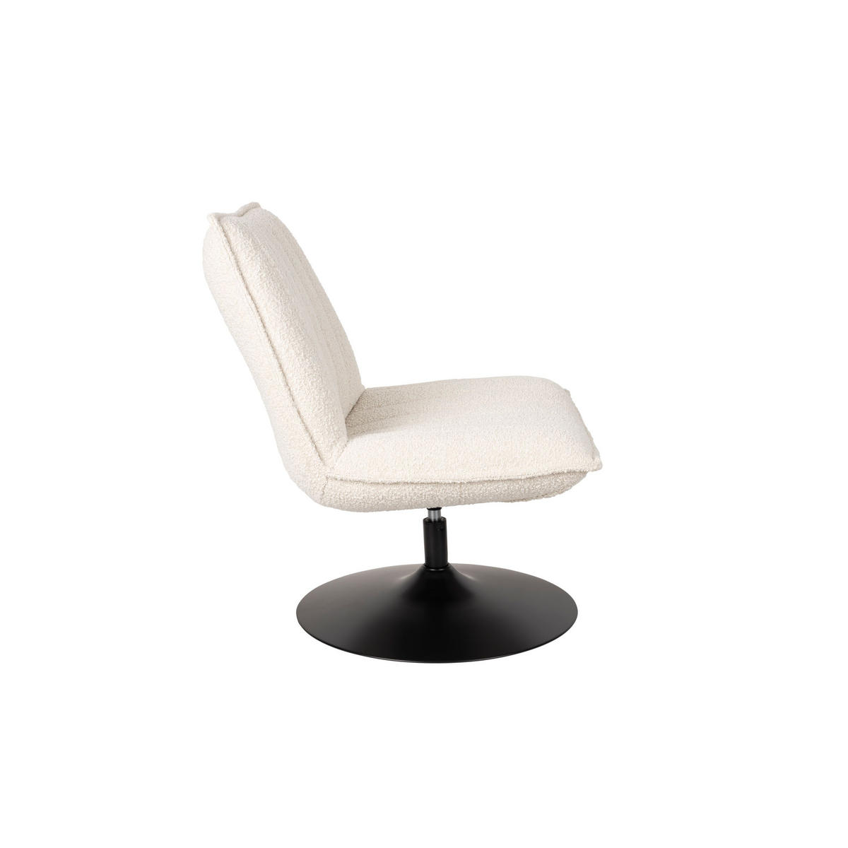 SESSEL Jax Bouclé Weiß - Creme/Weiß, Textil (68/85/79cm) - Housecraft Living