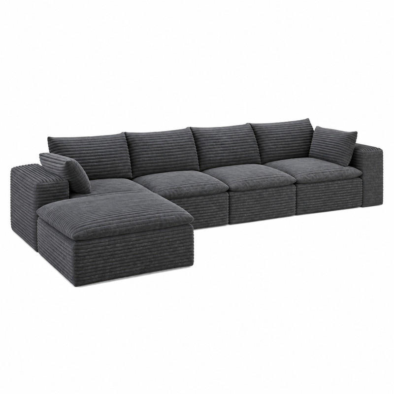 Meubliv Sofa Dunkelgrau 340x160 cm