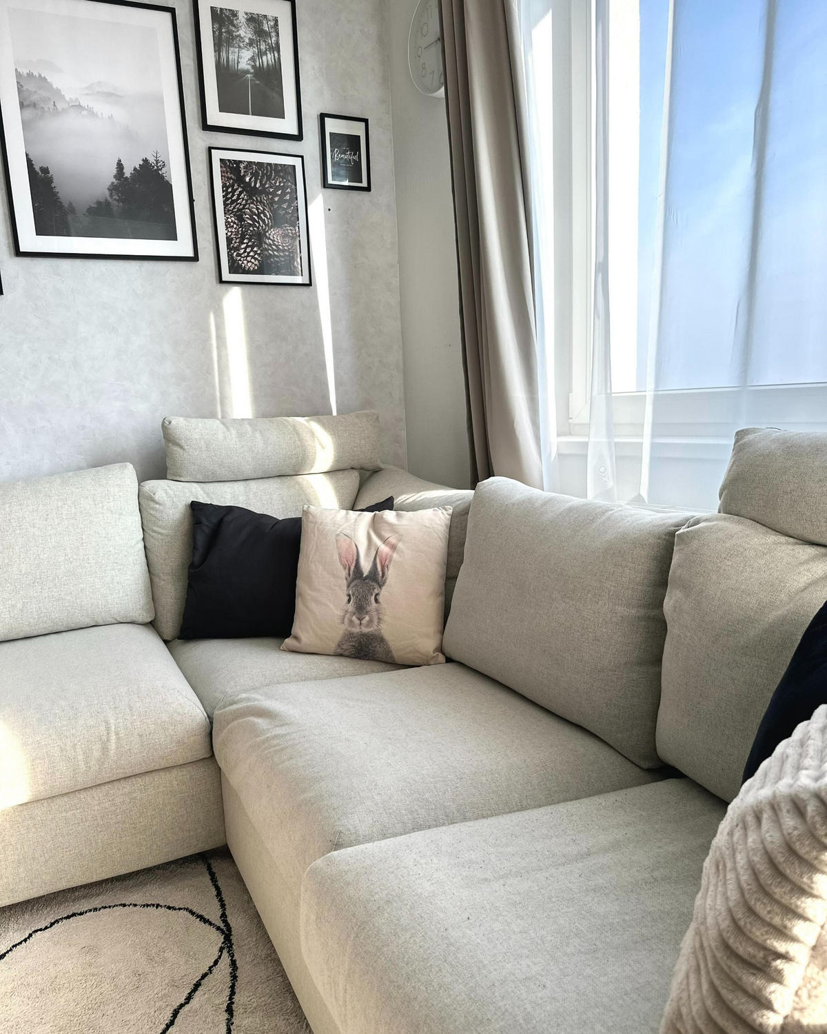 DEKORATIVNÍ POLŠTÁŘ sada 2 ks Taupe 45/45 cm Quercus - šedohnědá, textil (45/45cm) - Beliani