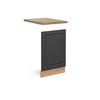 FRONTBLENDE Fame-Line Anthrazit-Gold 45 cm, AP Eiche - Anthrazit/Eiche Wotan, Holzwerkstoff (45/67.4/1.6cm) - Vicco