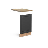 FRONTBLENDE Fame-Line Anthrazit-Gold 45 cm, AP Eiche - Honigeiche/Anthrazit, Holzwerkstoff (45/67.4/1.6cm) - Vicco