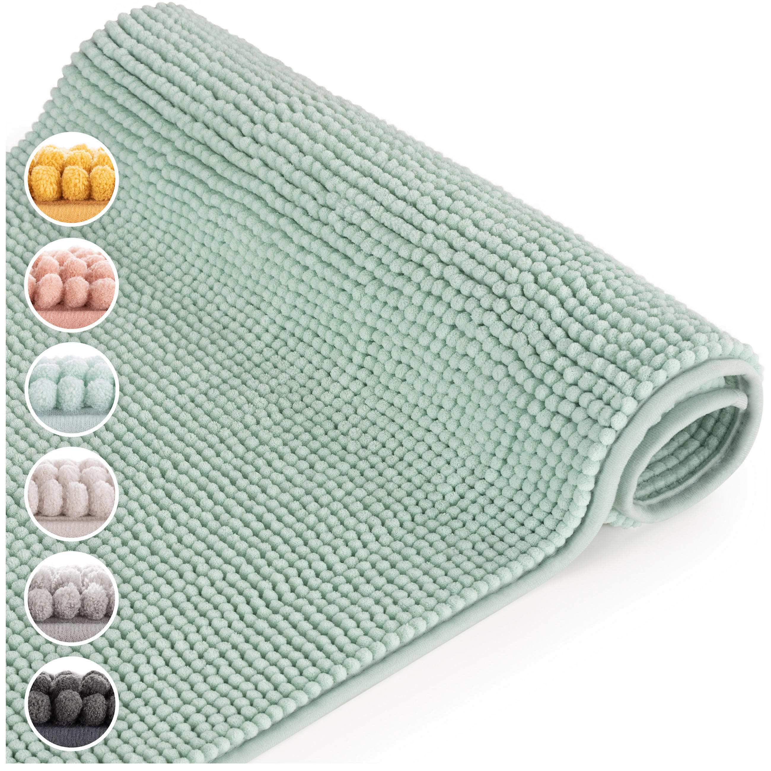 BADEMATTE Chenille 50/80cm, Opal - Opal, Textil (50/80cm) - Blumtal