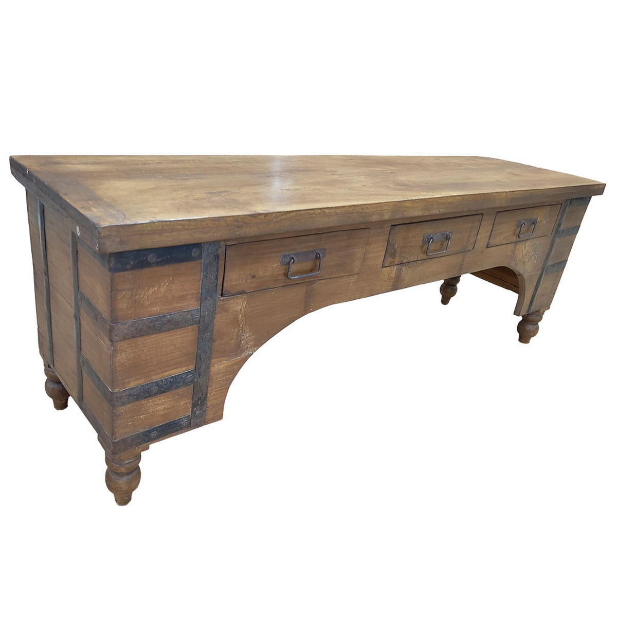 TV-LOWBOARD aus Holz, 175x45x57cm - Braun, Holz (175/57/45cm) - Wanderlust