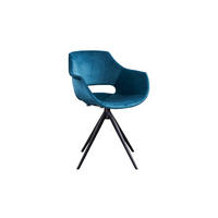 DREHSTUHL ZAJA Petrol Velvet - Petrol, Textil (57/85/59cm) - KAWOLA