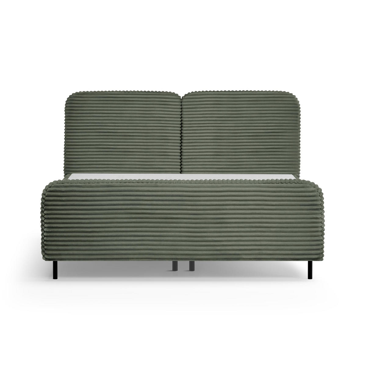 POLSTERBETT Lea mit Bettkasten, 180x200, Grün - Grün, Textil (180/200cm) - Beautysofa