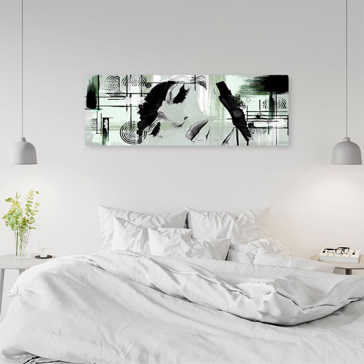 KUNSTDRUCK Grau 150/50 cm - Grau, Textil (150/50cm) - KUNSTLOFT