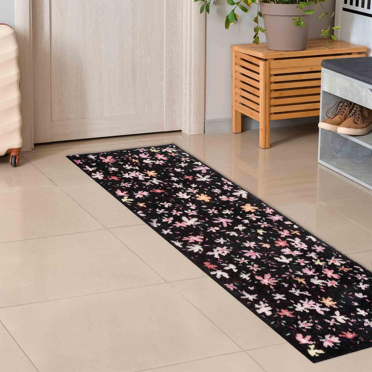 FUSSMATTE LÄUFER PURE & SOFT - Schwarz, Textil (50/150cm) - Astra